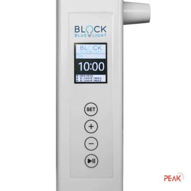 the image shoes the digital controller of the red light therapy panel