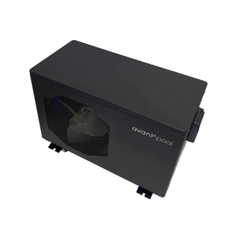 The black Avantpool Cooling & Heating Unit from the top