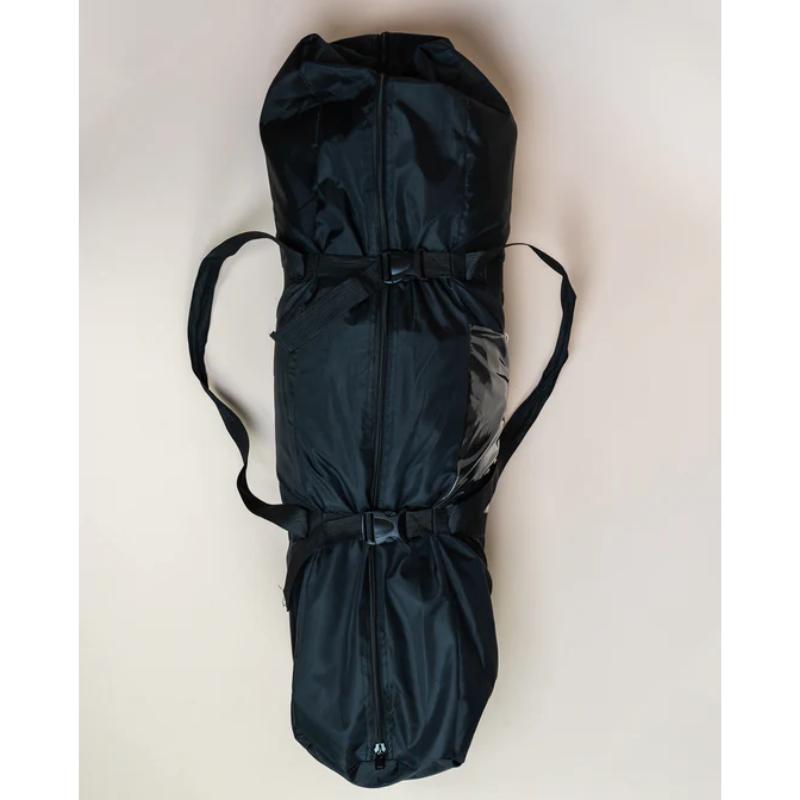 black Travel bag with the infrared tent inside  