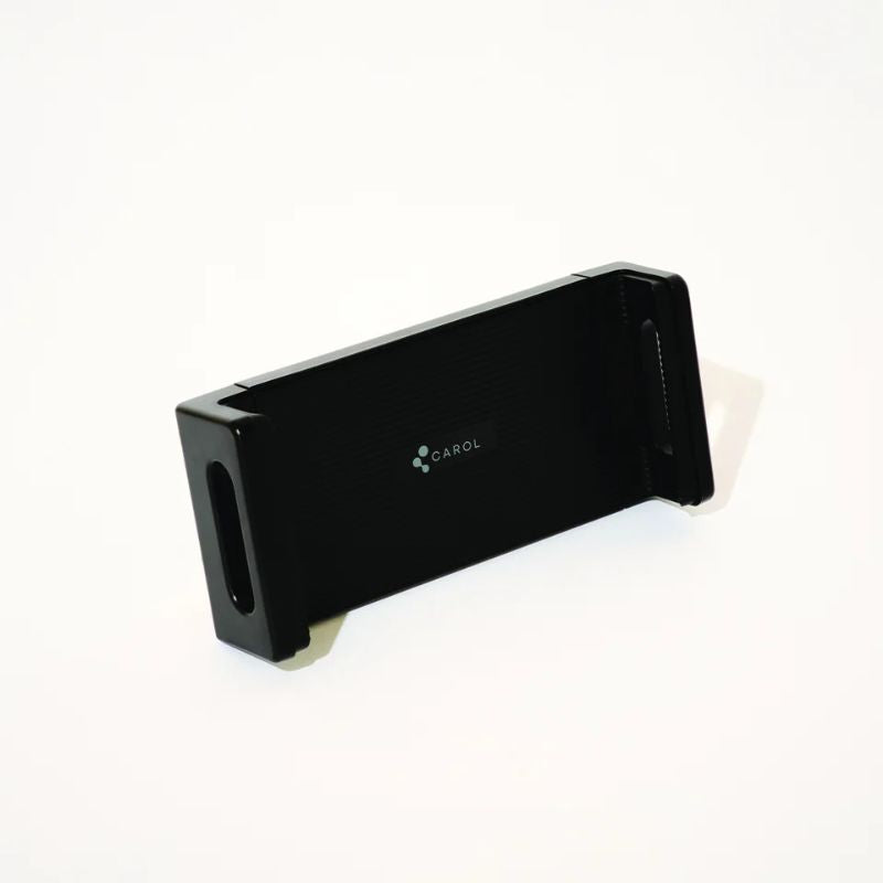 A photo of the carol bike phone holder from the side