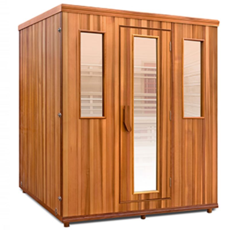 an image of a large commercial infrared sauna for 4 people