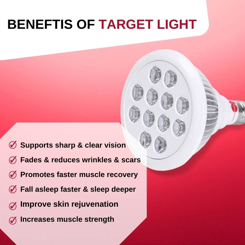 Red Light Rising Target Light 670nm — Peak Athletics