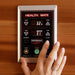 The control panel offers you an easy way to control the temperature, time, light and to turn the sauna on and off.